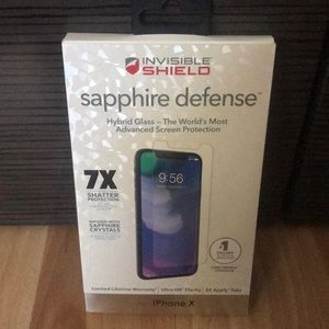 Zagg  invisible shield screen protector iPhone X